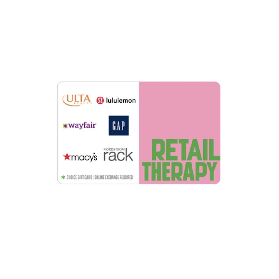 Retail Therapy Choice Electronic Gift Card 
