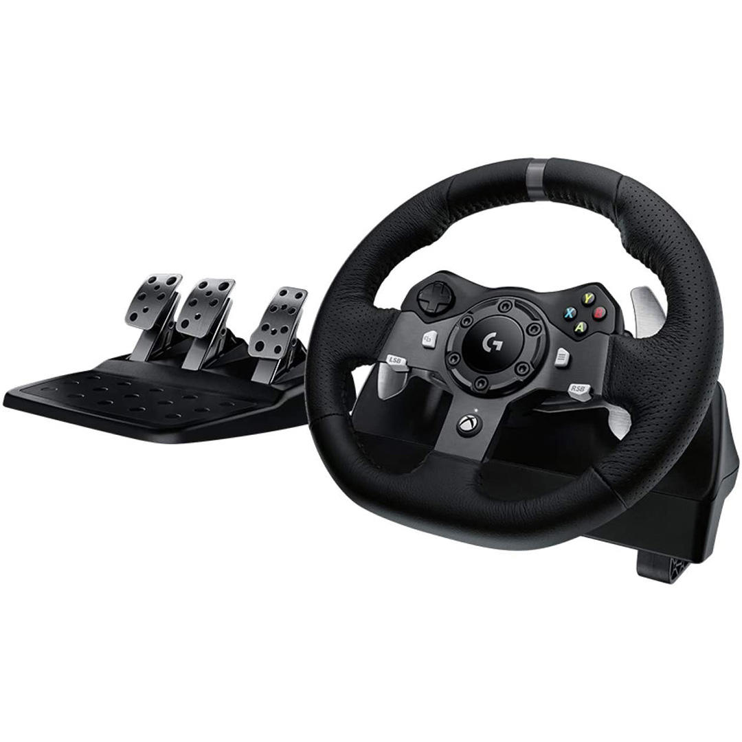 Logitech G923 racing wheel and pedals 