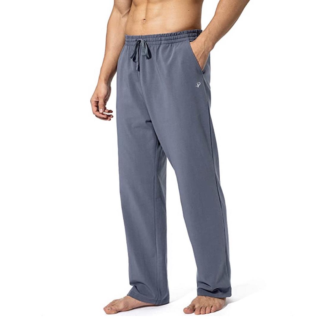 Pudolla Men's Cotton Yoga Sweatpants 