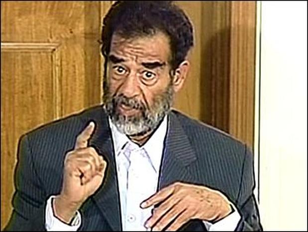 Saddam In Court Photo 1 CBS News
