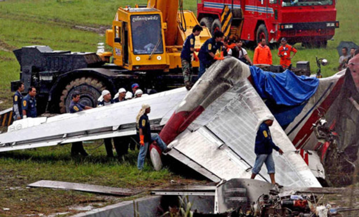 Plane Crashes In Thailand CBS News