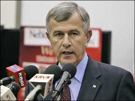 Agriculture Secretary Mike Johanns speaks in Grand Island, Neb., Friday, Sept. 14, 2007.