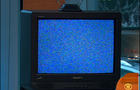 Blank television screen 