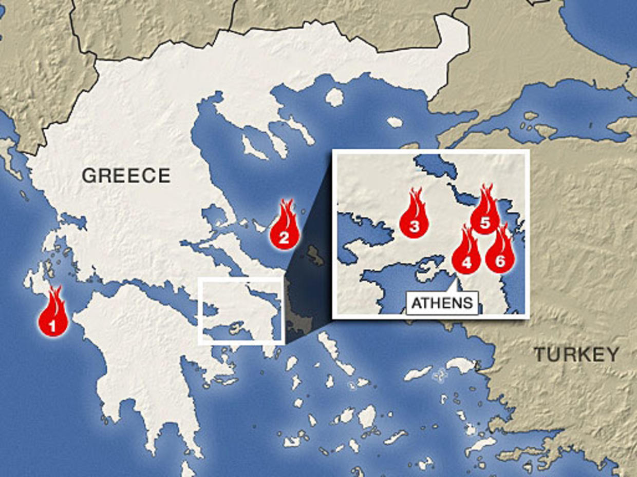 Fires In Greece CBS News