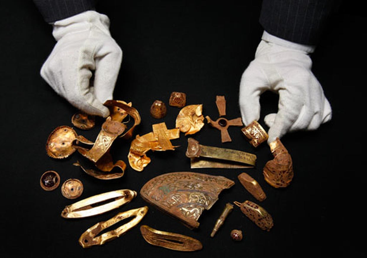 Gold and silver found in treasure hoard field central - itv .