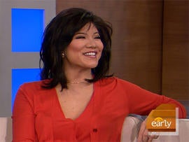 Julie Chen's first appearance on "The Early Show" since the birth of her baby, Charlie, six weeks ago.