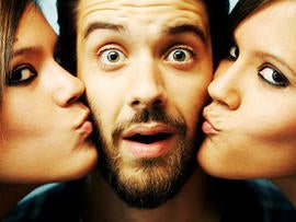 kiss, kissing, threesome, sex, fun, love, generic, stock