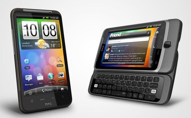 HTC's Desire HD, left, and Z