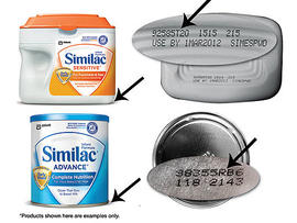 Similac recalled baby formula.