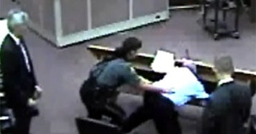 Sex Abuser's Violent Court Outburst Seen on Tape - CBS News