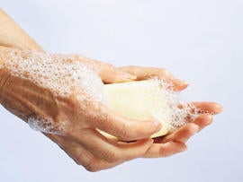 soapy hands, hand washing, istockphoto, 4x3