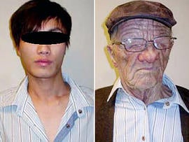 Young Man Wearing Old Man Mask Nabbed on Flight to Canada