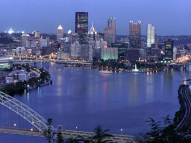 Pittsburgh Skyline At Dusk 
