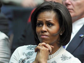 Michelle Obama at the Tuscon memorial service