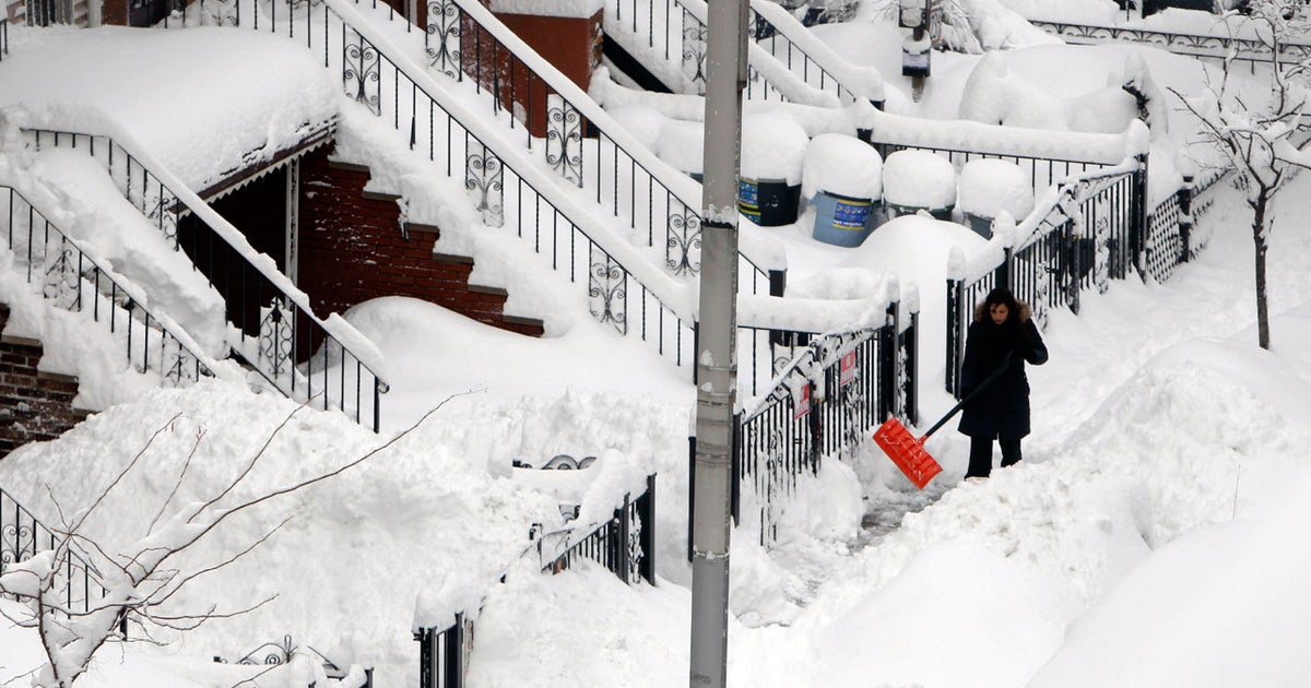 More Snow Blankets Northeast CBS News