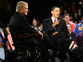 Chris Matthews and Barack Obama