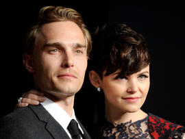 Actor Joey Kern and actress Ginnifer Goodwin arrive at the Vanity Fair Oscar party on Feb. 27, 2011, in West Hollywood, Calif.