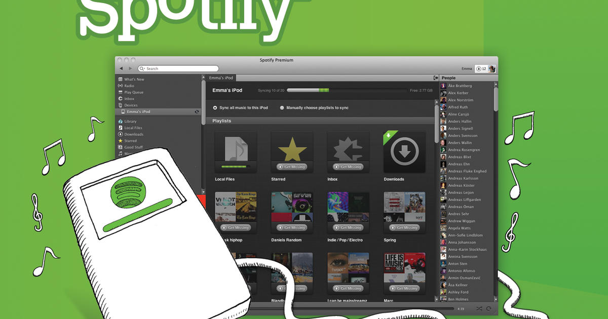 where does spotify download music to pc