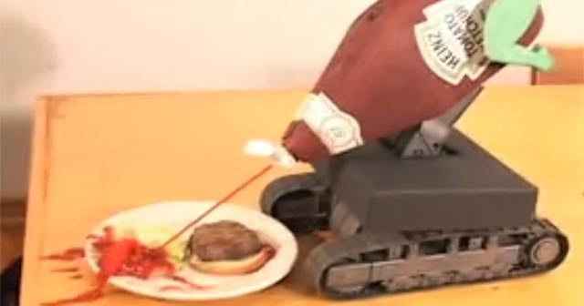 Ketchup robot is more hilarious than effective CBS News