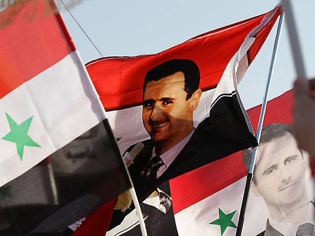 Pro-Assad rally in Damascus
