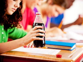 school, child, soda, drink, beverage, classroom, stock, 4x3