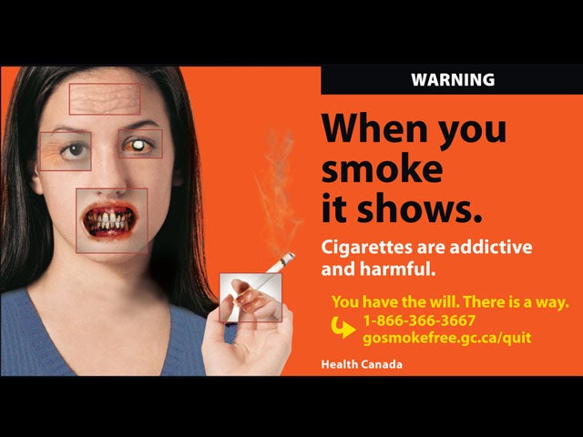 Yikes! Gruesome new tobacco warning labels from Canada CBS News