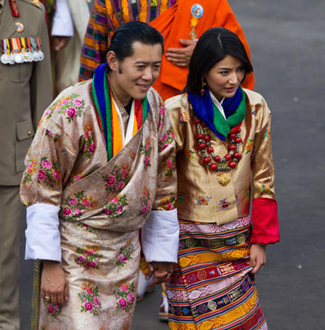 Image of the royal wedding in bhutan