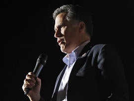 former Massachusetts Gov. Mitt Romney, sings "America the Beautiful"