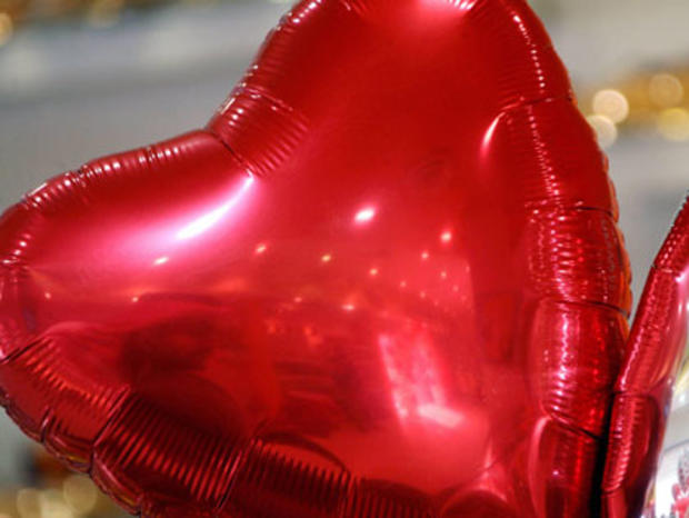 Valentine's Day heart-shaped balloon 