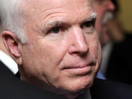 Sen. John McCain looks on during the first day of the 48th Munich Security Conference at Hotel Bayerischer Hof Feb. 3, 2012, in Munich, Germany.