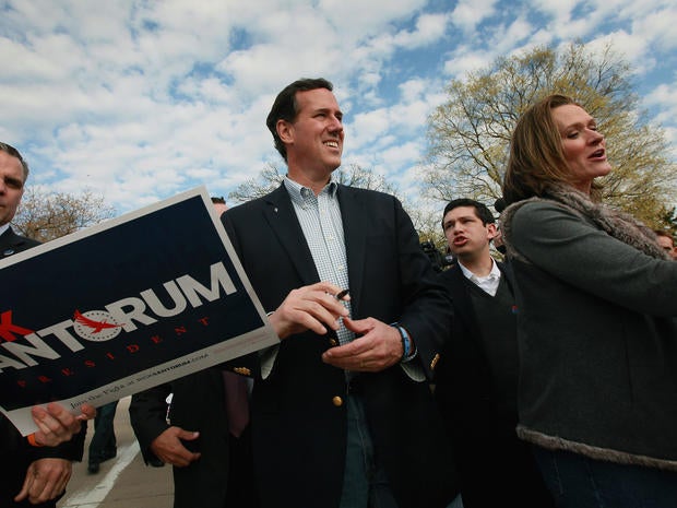 Santorum blames waning support on the "machine"