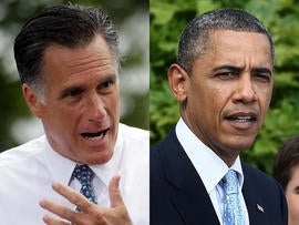 Mitt Romney and Barack Obama