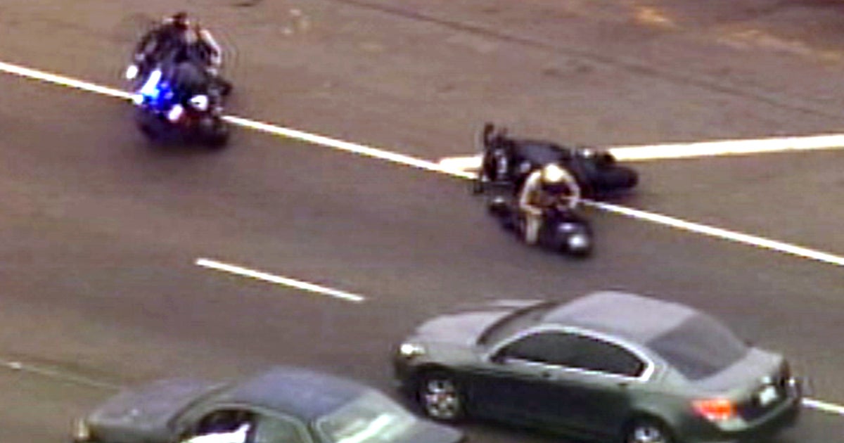 LAPD ends dangerous highspeed motorcycle chase Videos CBS News