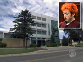 Colorado shooting suspect James Holmes, pictured above at a court hearing Monday, sent a letter full of violent imagery to a psychologist at the University of Colorado-Denver's medical campus, where he studied.