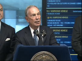 New York Mayor Michael Bloomberg announces the Domain Awareness System, which was developed with Microsoft.