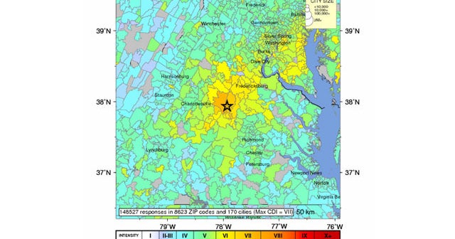 2011 Virginia Earthquake Felt By Third Of U S Cbs News