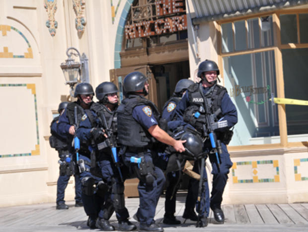 NYPD Terror Drill On "Boardwalk Empire" Set 
