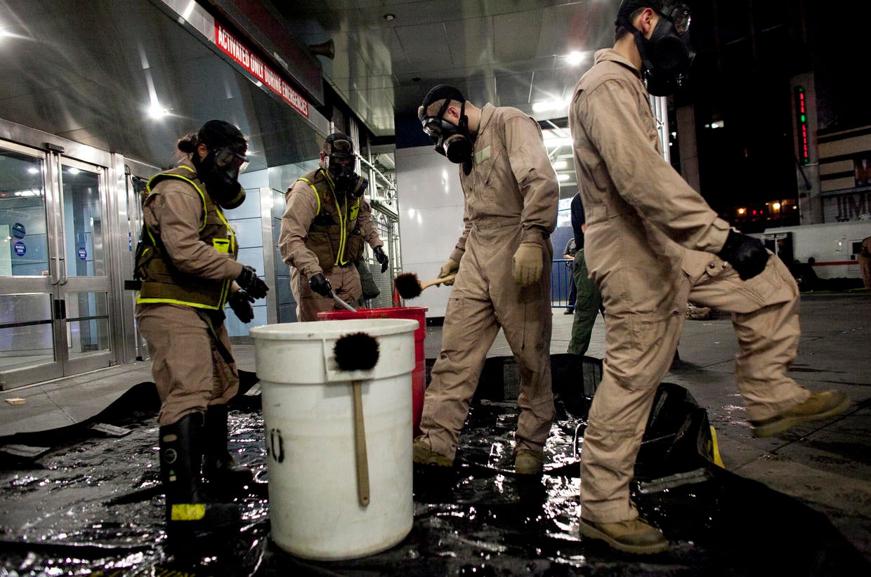 Chemical disaster drill in Penn Station Photo 23 Pictures CBS News