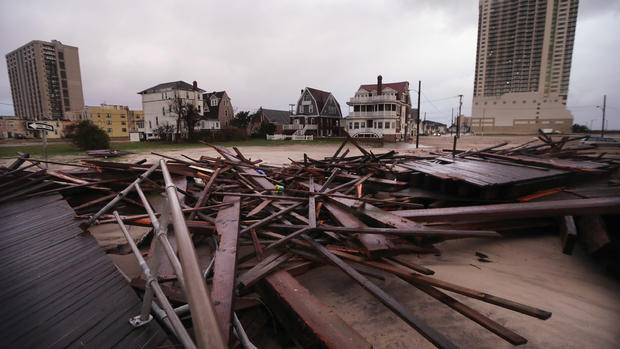 Superstorm slams Jersey Shore 
