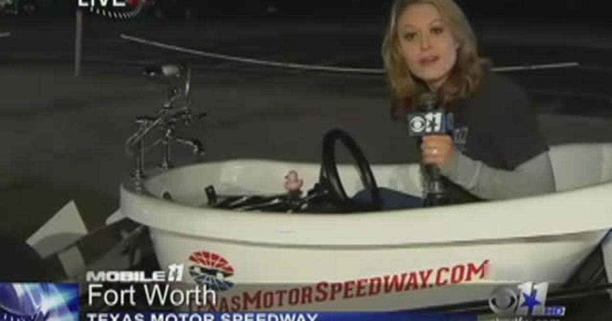 Melissa Newton Races A Motorized Bathtub CBS DFW