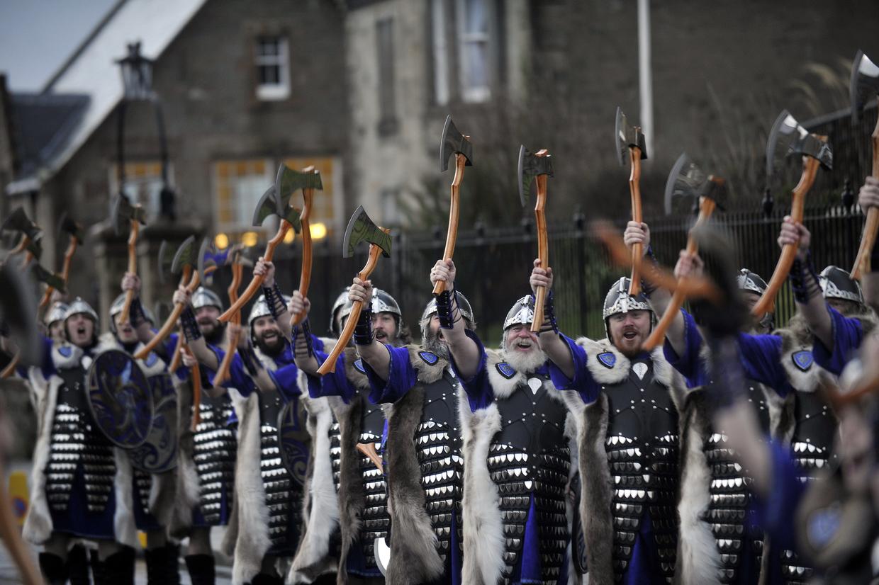 Viking Festival in the Shetland Islands CBS News