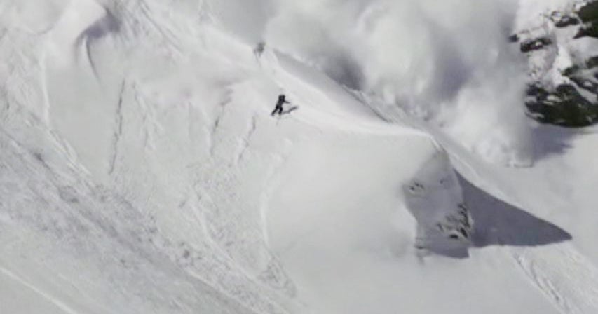 Skier triggers avalanche during competition Videos CBS News