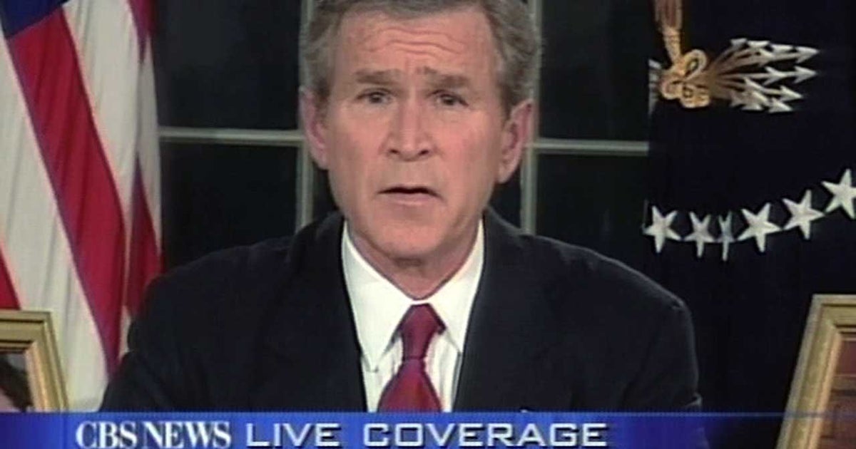 2003: President Bush announces invasion of Iraq - CBS News