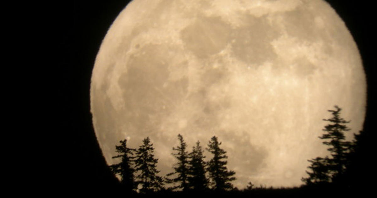 Supermoon rises in weekend night sky CBS News