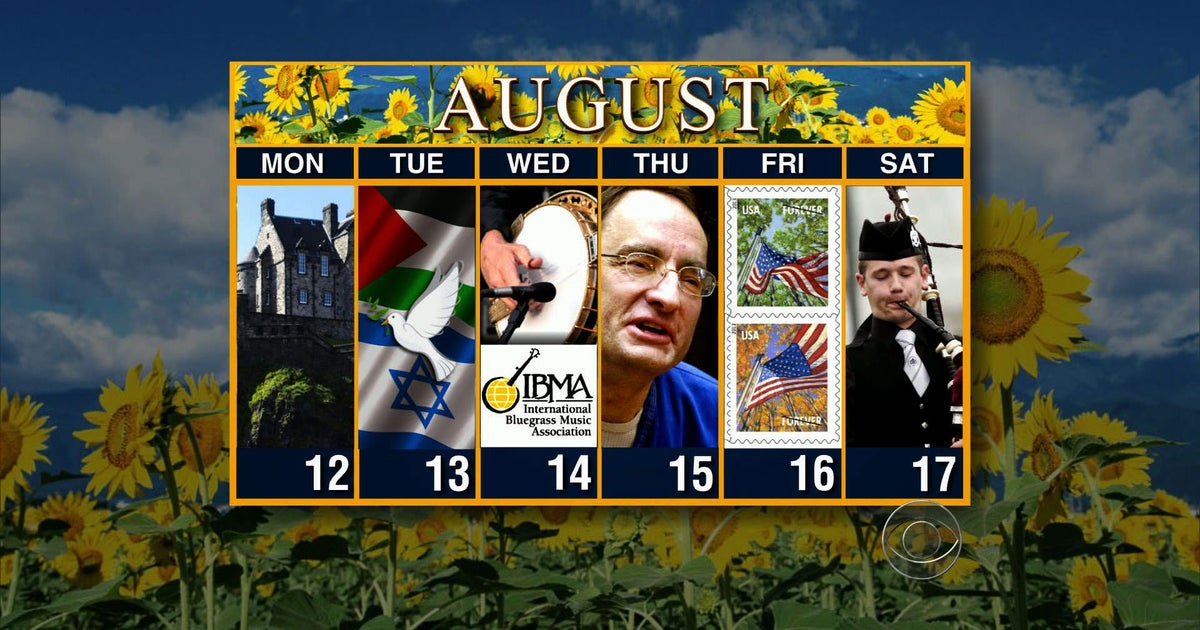 Calendar: Week of August 12 - CBS News
