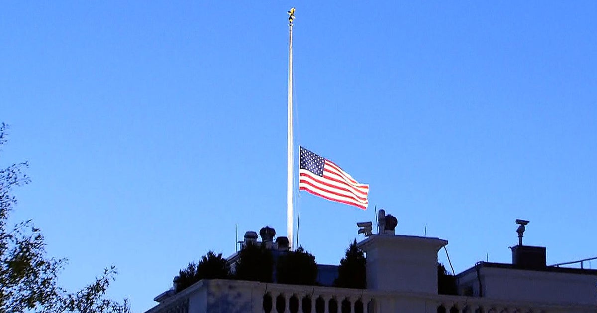 U.S. flags lowered to halfstaff after shootings CBS News