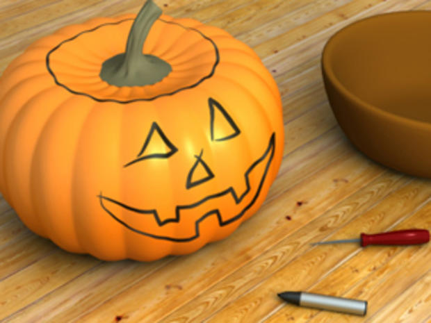 Pumpkin Carving Drawing 