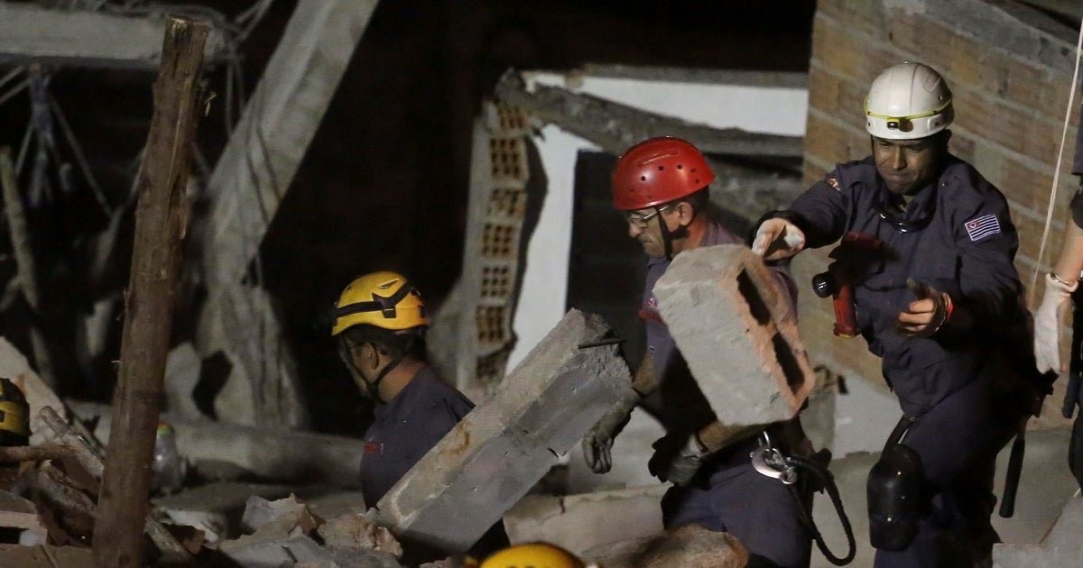 Building under construction collapses in Brazil CBS News