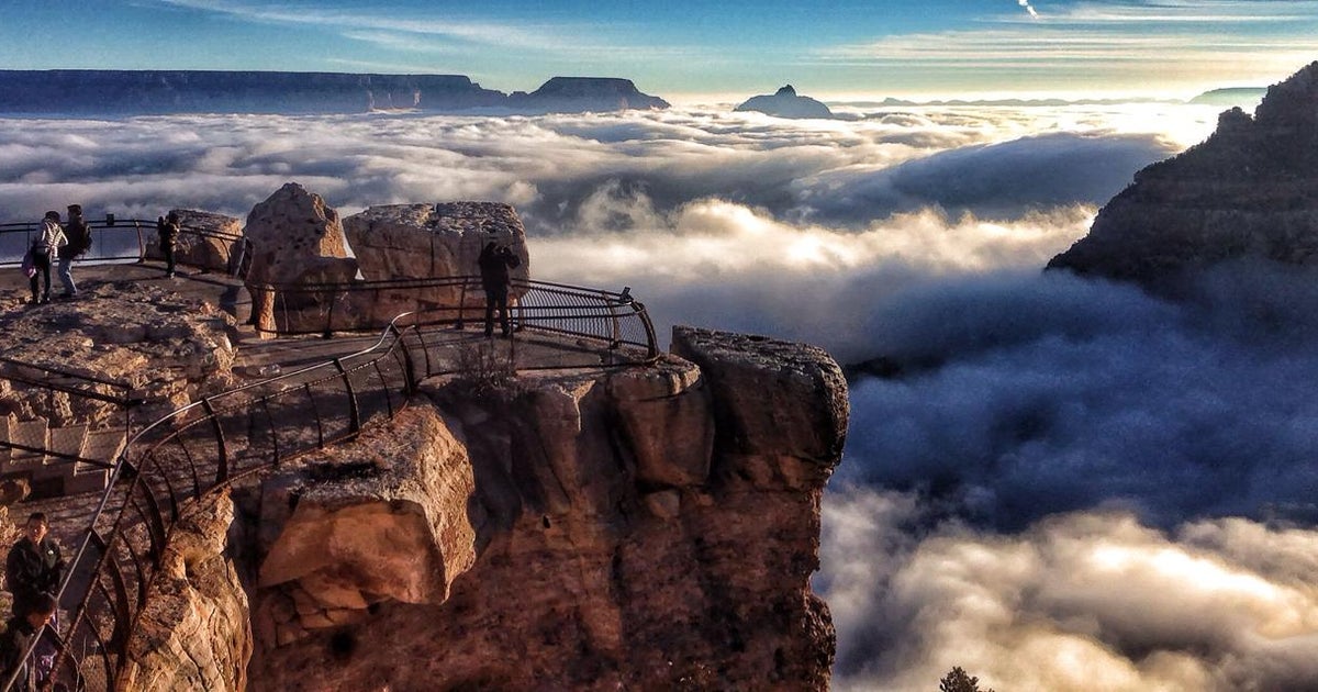 Grand Canyon fills with clouds in rare weather phenomenon CBS News