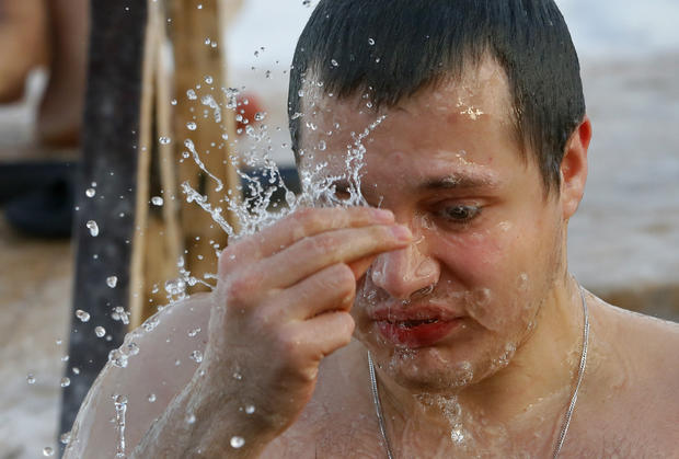 Belarus An Icy Plunge For Orthodox Christians Pictures CBS News